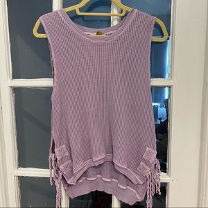 Free People Waffle Tank